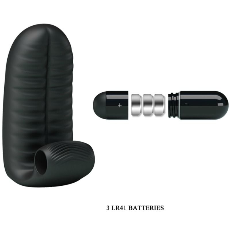 PRETTY LOVE - ABBOTT ZWARTE STIMULATOR VINGERHOED