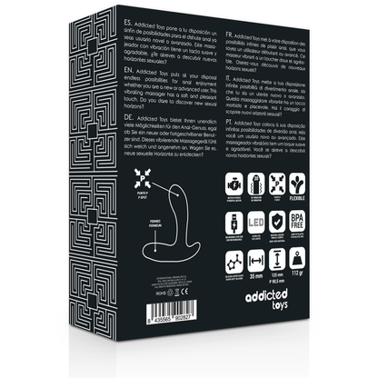 ADDICTED TOYS - ANALE MASSAGER ZWART MET TRILLING