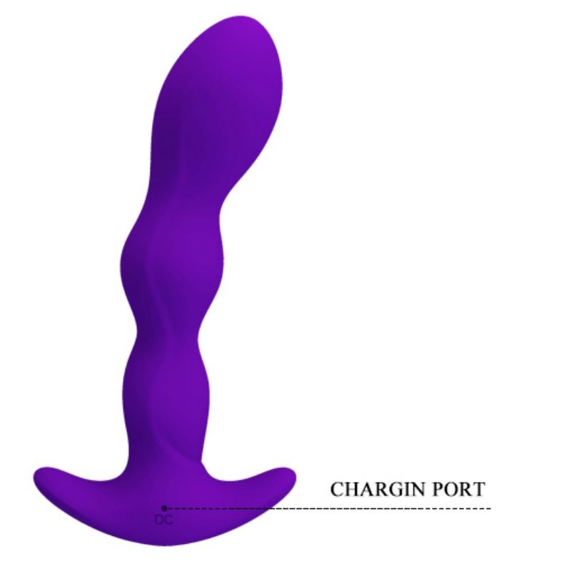 PRETTY LOVE - ANALE MASSAGER MET 12 LILA TRILSTANDEN