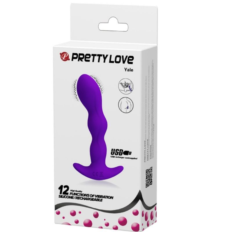 PRETTY LOVE - ANALE MASSAGER MET 12 LILA TRILSTANDEN