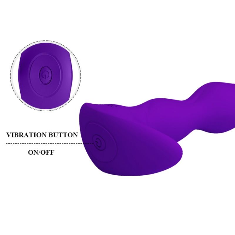 PRETTY LOVE - ANALE MASSAGER MET 12 LILA TRILSTANDEN