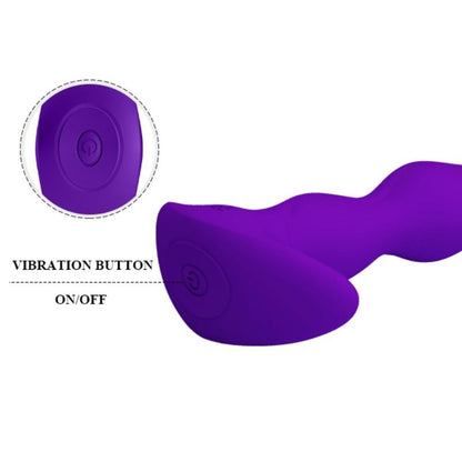 PRETTY LOVE - ANALE MASSAGER MET 12 LILA TRILSTANDEN