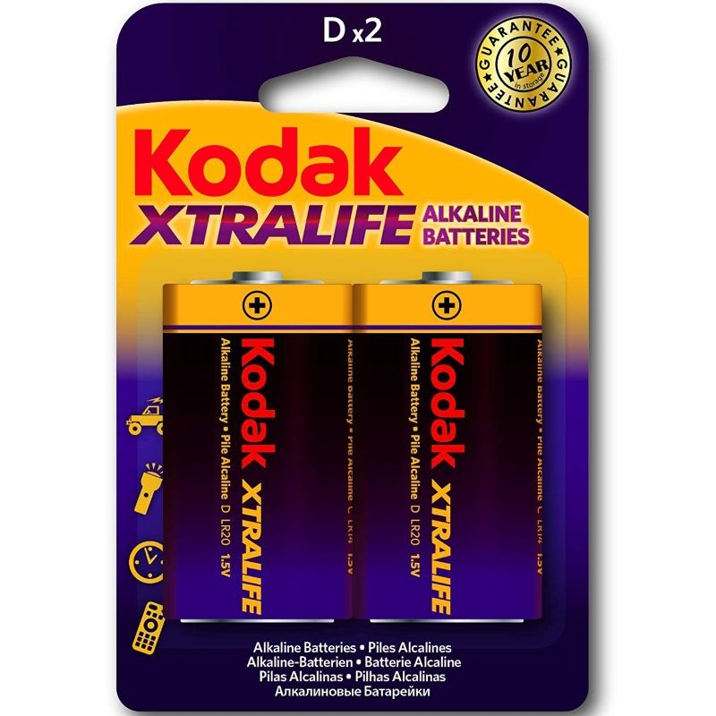 KODAK - XTRALIFE ALKALINEBATTERIJEN LR20 D LR20 1.5V