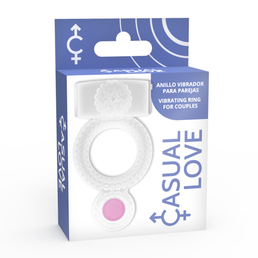 CASUAL LOVE - RING TRILLEND DUBBEL PLEZIER TRANSPARANT