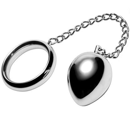 METAL HARD - penisring 40MM + ketting met metalen bal