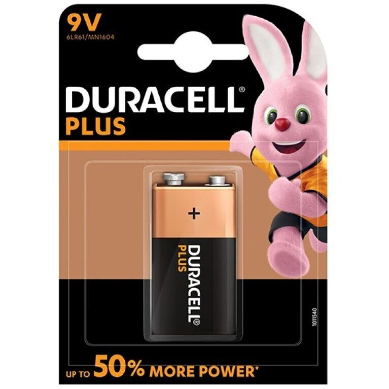 DURACELL - PLUS POWER-BATTERIJ 9V LR61, 1 STUK