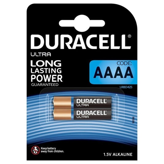 DURACELL - ULTRA POWER ALKALINEBATTERIJ AAAA MX2500 1,5V, 2 STUKS