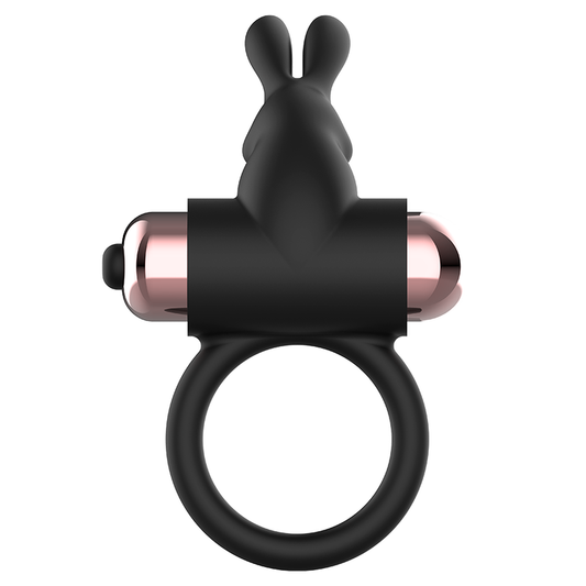 COQUETTE CHIC DESIRE - COCKRING MET VIBRATOR ZWART/GOUD