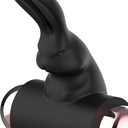 COQUETTE CHIC DESIRE - COCKRING MET VIBRATOR ZWART/GOUD