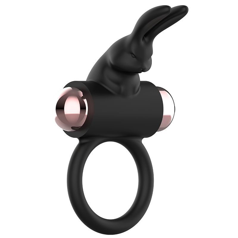 COQUETTE CHIC DESIRE - COCKRING MET VIBRATOR ZWART/GOUD