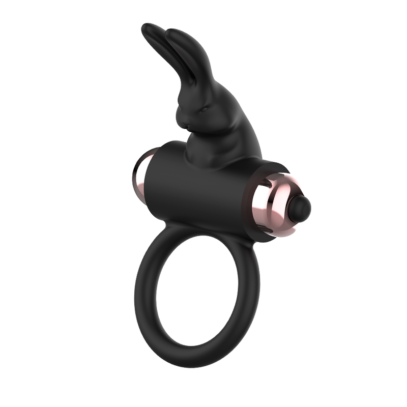 COQUETTE CHIC DESIRE - COCKRING MET VIBRATOR ZWART/GOUD