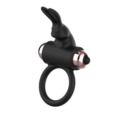 COQUETTE CHIC DESIRE - COCKRING MET VIBRATOR ZWART/GOUD