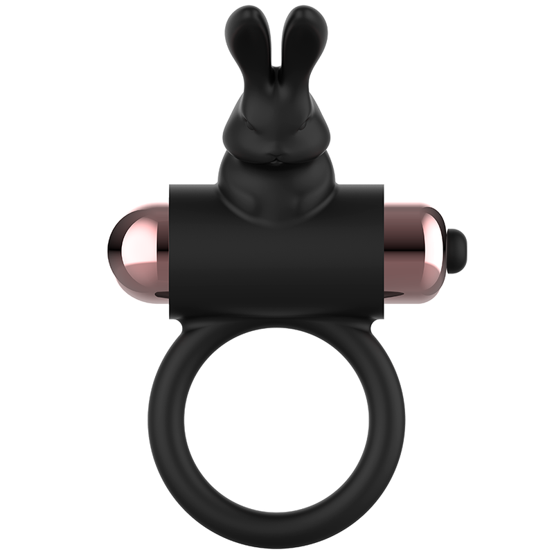 COQUETTE CHIC DESIRE - COCKRING MET VIBRATOR ZWART/GOUD