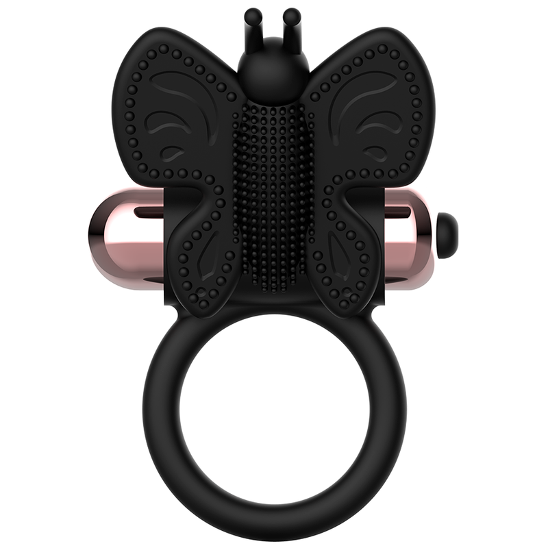COQUETTE CHIC DESIRE - COCKRING VLINDER MET VIBRATOR ZWART/GOUD