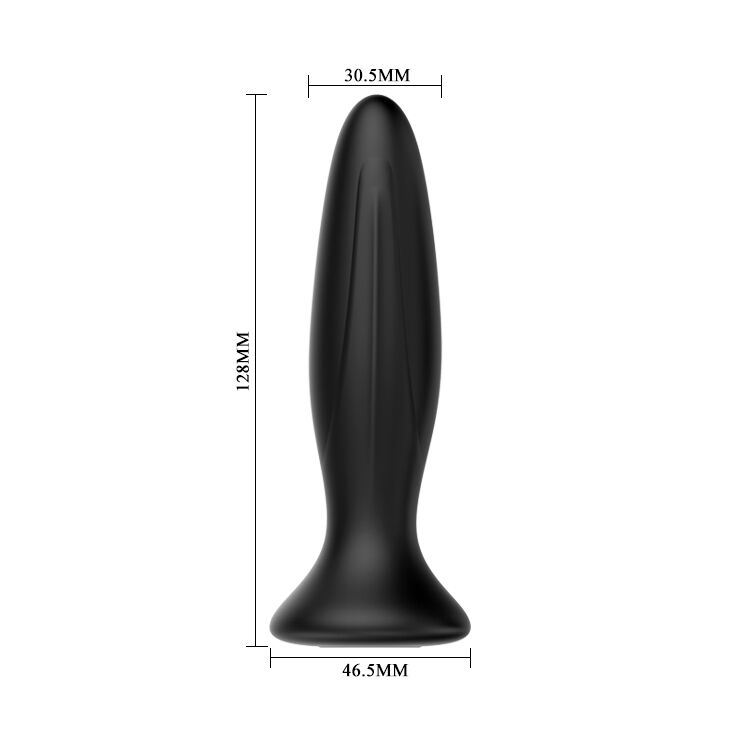 MR PLAY - OPLAADBARE ZWARTE VIBRERENDE ANALE PLUG