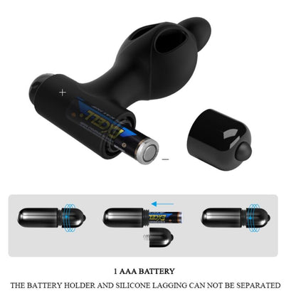 MR PLAY - SILICONEN ANALE PLUG MET VIBRATIE