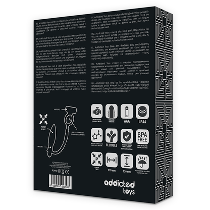 ADDICTED TOYS - ANAALPLUG MET TRILLINGSRING