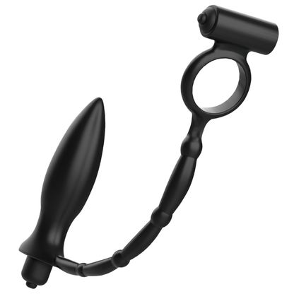 ADDICTED TOYS - ANAALPLUG MET TRILLINGSRING